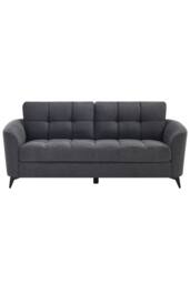 More4Homes Solna 3 Seater Scandi Style Fabric Living Room Sofa in Charcoal - thumbnail 3