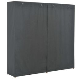 Berkfield Home Wardrobe Grey 173x40x170 cm Fabric - Size: 173 x 40 x 170 cm - thumbnail 3