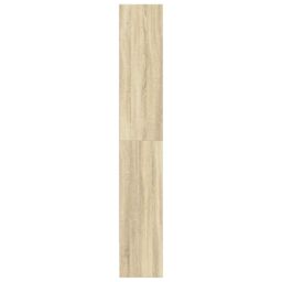 Berkfield Home Book Cabinet Sonoma Oak 80x30x189 cm Engineered Wood in Brown - Size: 80 x 30 x 189 cm - thumbnail 5