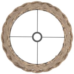 Berkfield Home Lamp Shade Brown √ò40x26 cm Wicker - Size: 40x26 cm - thumbnail 5
