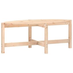 Berkfield Home Coffee Table 118x63x45 cm Solid Wood Pine in Brown - Size: 118 x 63 x 45 cm - thumbnail 2