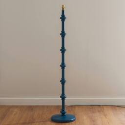 Netlighting Carnaby Blue Floor Lamp Blue Fabric Ripple Shade 35cm B22 - thumbnail 4