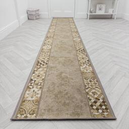 runrug Hallway Runner Rug - Non-Slip, Hardwearing, 5.4mm - 'Murcia' in Light Brown - Size: 80 cm x 150 cm - thumbnail 6