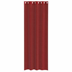 Berkfield Home Voile Curtains with Grommets 2 pcs Wine Red - thumbnail 4
