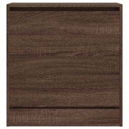 Berkfield Home Shoe Cabinet Brown Oak 60x34x63.5 cm Engineered Wood - thumbnail 5