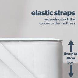 Home Republic Thermal Self Heating Mattress Topper in White - Size: Super King - thumbnail 2