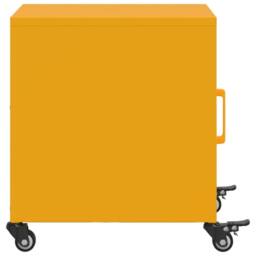 Berkfield Home Stylish Bedside Cabinets 2 pcs Mustard Yellow 36x39x43.5 cm Steel - thumbnail 7