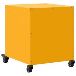 Berkfield Home Stylish Bedside Cabinets 2 pcs Mustard Yellow 36x39x43.5 cm Steel - thumbnail 8