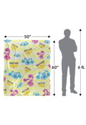 Blues Clues Blues Hanukka Pattern Silky Touch Super Soft Throw Blanket 152 X 127 cm in White - thumbnail 5