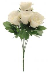 KDMD Eden Rose Bunch Cream White Artificial Flowers - thumbnail 3