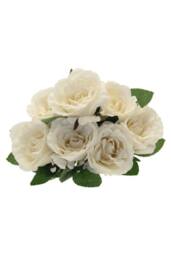 KDMD Eden Rose Bunch Cream White Artificial Flowers - thumbnail 5