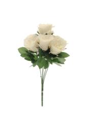 KDMD Eden Rose Bunch Cream White Artificial Flowers - thumbnail 7