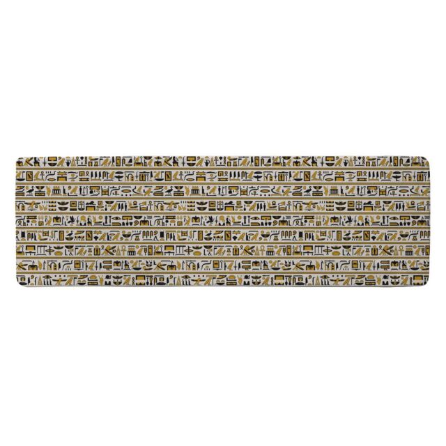 Benjamin Tate Design Ancient Egyptian Hieroglyphs Runner Rug in Natural - Size: 67 cm x 230 cm - image 1