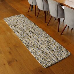 Benjamin Tate Design Ancient Egyptian Hieroglyphs Runner Rug in Natural - Size: 67 cm x 230 cm - thumbnail 2