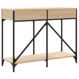 Berkfield Home Console Table Sonoma Oak 100x39x78.5 cm Engineered Wood in Light Brown - thumbnail 8