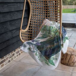 Benjamin Tate Design Green Leaves Board Blanket in Natural - Size: 120 cm x 150 cm - thumbnail 4