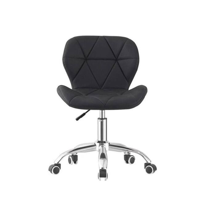 NESTLUNE Black Desk Chair Adjustable Swivel Office Chair - Size: 100 cm x 100 cm - image 1