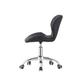 NESTLUNE Black Desk Chair Adjustable Swivel Office Chair - Size: 100 cm x 100 cm - thumbnail 4