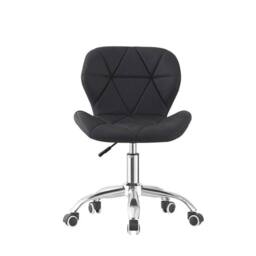 NESTLUNE Black Desk Chair Adjustable Swivel Office Chair - Size: 100 cm x 100 cm - thumbnail 1