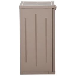 Berkfield Home Garden Storage Cabinet Brown 65x45x88 cm PP Wood Look - Size: 65 x 45 x 88 cm - thumbnail 3