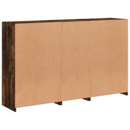 Berkfield Home Sideboard with LED Lights Smoked Oak 162x37x100 cm in Brown - Size: 162 x 37 x 100 cm - thumbnail 8