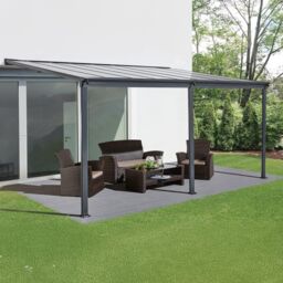 Primrose Living Anthracite Veranda Garden Canopy 14ft x 10ft in Dark Grey - thumbnail 4