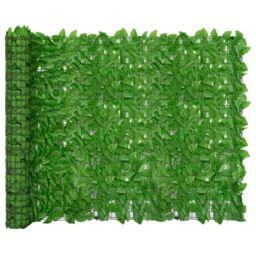 Berkfield Home Balcony Screen with Green Leaves 200x150 cm - thumbnail 2