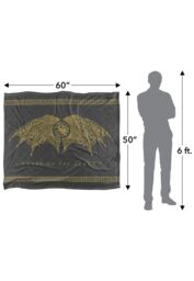 Game Of Thrones House of The Dragon Blanket, 152x127 cm Dragon Wings Silky Touch Super Soft Throw Blanket in White - thumbnail 5