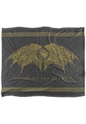 Game Of Thrones House of The Dragon Blanket, 152x127 cm Dragon Wings Silky Touch Super Soft Throw Blanket in White - thumbnail 1