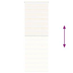 Berkfield Home Zebra Blind Marble Beige 75x200 cm Fabric Width 70.9 cm Polyester - thumbnail 5