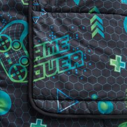 OHS Coverless 10.5 Tog Gaming Duvet Pillowcase Quilt Soft Warm Bedding Set in Black - Size: Single - thumbnail 4