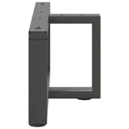 Berkfield Home Coffee Table Legs T-Shaped¬†2 pcs Anthracite 60x25x(30-31) cm Steel in Black - thumbnail 5