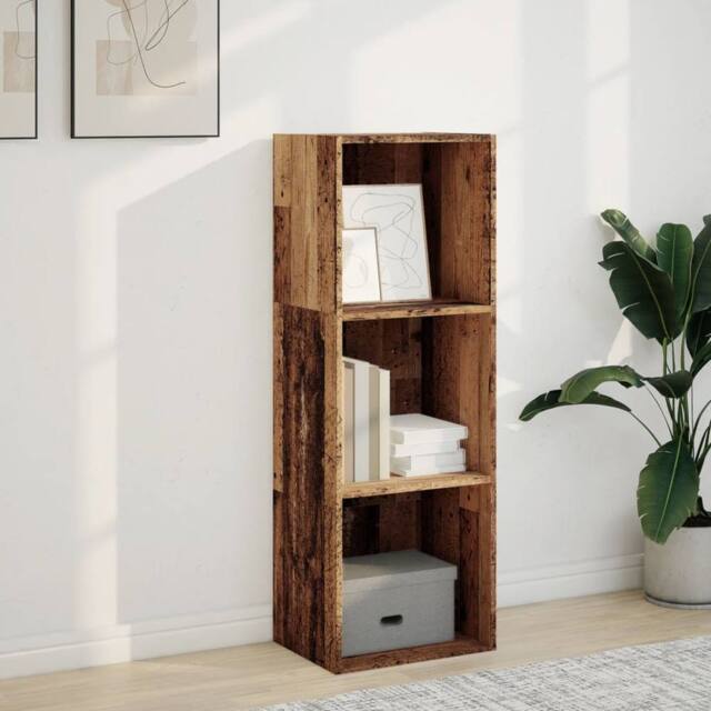 Berkfield Home Decorative Bookcase Old Wood 40x30x114 cm Engineered Wood in Brown - Size: 40 x 30 x 114 cm - image 1