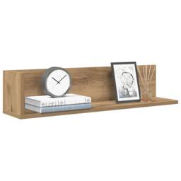 Berkfield Home Wall Shelves 2 pcs Artisan Oak 75x16.5x16.5 cm Engineered Wood in Brown - thumbnail 1