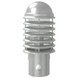 Berkfield Home Outdoor Wall Lights with Sensors 2pcs Silver Stainless Steel - thumbnail 4