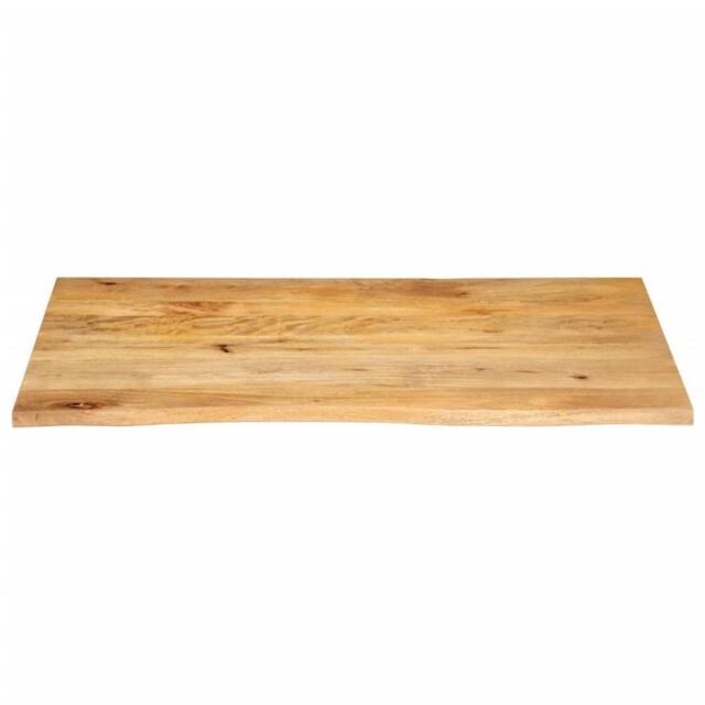 Berkfield Home Table Top Live Edge 100x60x3.8 cm Solid Wood Mango in Brown - image 1
