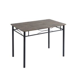 MCC Direct Dining table & 4 chairs Wooden Table Set with Metal Frame Silvia in Brown - thumbnail 4