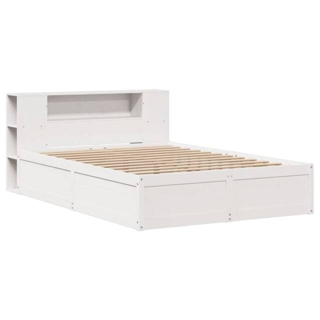 Berkfield Home Beautiful Bed Frame without Mattress White 160x200 cm Solid Wood Pine - image 1