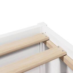 Berkfield Home Beautiful Bed Frame without Mattress White 160x200 cm Solid Wood Pine - thumbnail 9