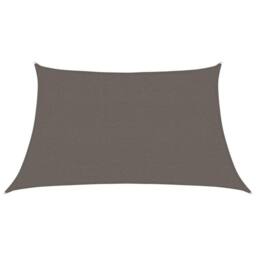 Berkfield Home Sunshade Sail 160 g/m ² Anthracite 3/4x2 m HDPE in Charcoal - thumbnail 2