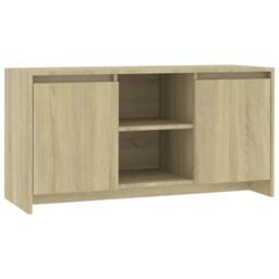 Berkfield Home TV Cabinet Sonoma Oak 102x37.5x52.5 cm Engineered Wood in Brown - thumbnail 2