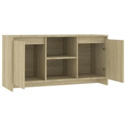 Berkfield Home TV Cabinet Sonoma Oak 102x37.5x52.5 cm Engineered Wood in Brown - thumbnail 5