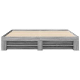 Berkfield Home Bed Frame without Mattress Grey Sonoma 180x200 cm Super King Engineered Wood - thumbnail 5