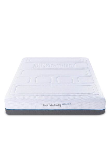 Time4sleep Memory Pocket 1000 Hybrid King Size Mattress in White - Size: Single - image 1