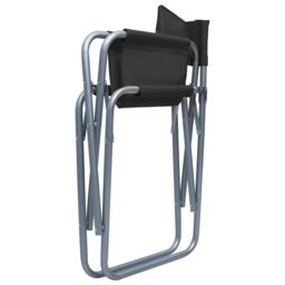 Berkfield Home Director's Chairs 2 pcs Steel Black - thumbnail 6