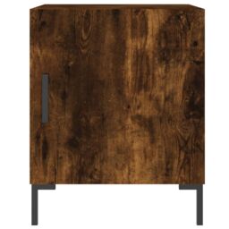 Berkfield Home Bedside Cabinets 2 pcs Smoked Oak 40x40x50 cm Engineered Wood in Brown - Size: 40 x 40 x 50 cm - thumbnail 4