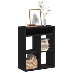 Berkfield Home Book Cabinet Black 66x31x80 cm Engineered Wood - Size: 66 x 31 x 80 cm - thumbnail 1