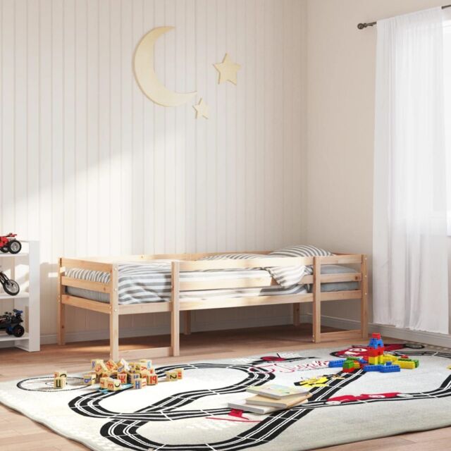 Berkfield Home Kids' Bed Frame without Mattress 80x200 cm Solid Wood Pine in Brown - image 1