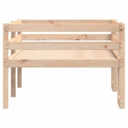 Berkfield Home Kids' Bed Frame without Mattress 80x200 cm Solid Wood Pine in Brown - thumbnail 6