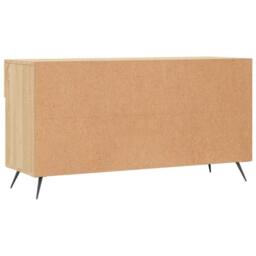 Berkfield Home Shoe Bench Sonoma Oak 102x35x55 cm Engineered Wood in Brown - Size: 102 x 35 x 55 cm - thumbnail 8
